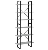 VidaXL Hoge kast 80x30x210 cm bewerkt hout grijs sonoma eikenkleurig