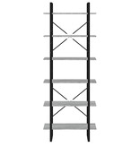 VidaXL Hoge kast 80x30x210 cm bewerkt hout grijs sonoma eikenkleurig