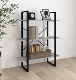 VidaXL Boekenkast 80x30x105 cm bewerkt hout grijs sonoma eikenkleurig