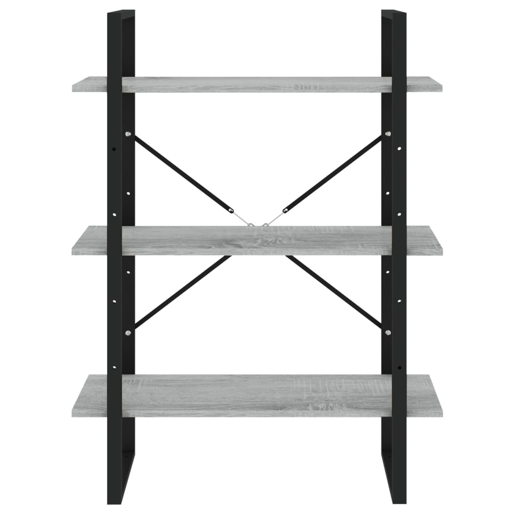 VidaXL Boekenkast 80x30x105 cm bewerkt hout grijs sonoma eikenkleurig
