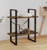 VidaXL Boekenkast 60x30x70 cm bewerkt hout bruineikenkleurig