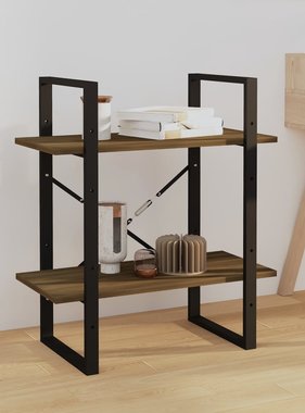 VidaXL Boekenkast 60x30x70 cm bewerkt hout bruineikenkleurig