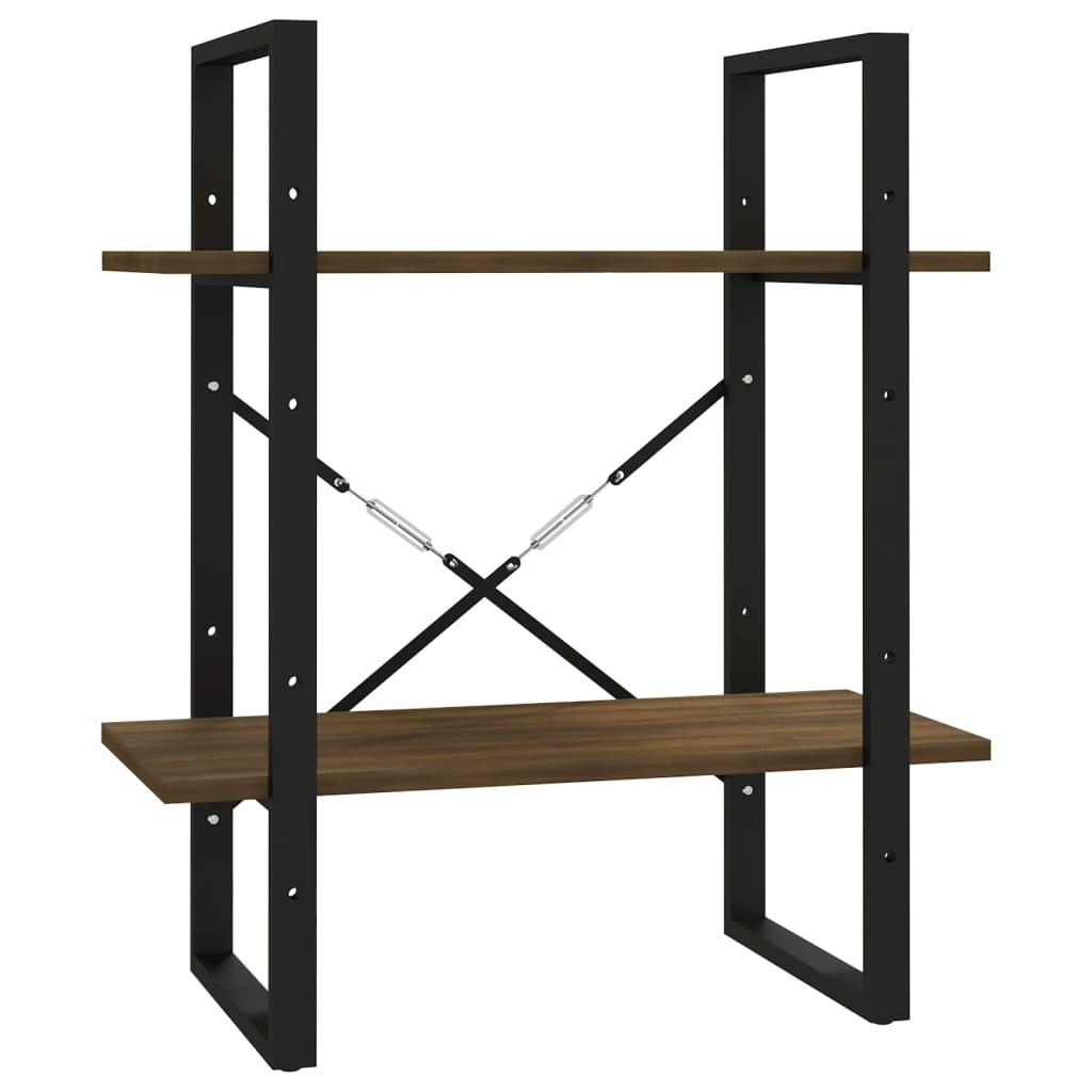 VidaXL Boekenkast 60x30x70 cm bewerkt hout bruineikenkleurig