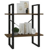 VidaXL Boekenkast 60x30x70 cm bewerkt hout bruineikenkleurig