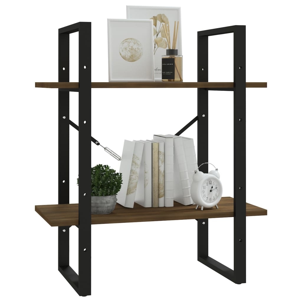 VidaXL Boekenkast 60x30x70 cm bewerkt hout bruineikenkleurig