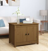 VidaXL Salontafel 71x49x55 cm massief grenenhout honingbruin