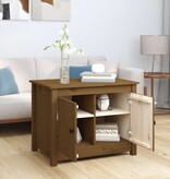 VidaXL Salontafel 71x49x55 cm massief grenenhout honingbruin