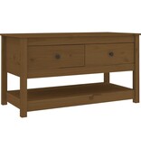 VidaXL Salontafel 102x49x55 cm massief grenenhout honingbruin