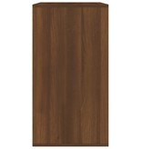 vidaXL Cosmeticakast 80x40x75 cm bewerkt hout bruineikenkleurig