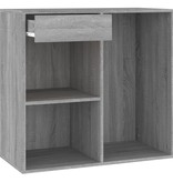 vidaXL Cosmeticakast 80x40x75 cm bewerkt hout grijs sonoma eikenkleur