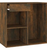 vidaXL Cosmeticakast 80x40x75 cm bewerkt hout gerookt eikenkleurig