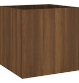 vidaXL Plantenbak 40x40x40 cm bewerkt hout bruineiken