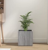 vidaXL Plantenbak 40x40x40 cm bewerkt hout grijs sonoma eiken