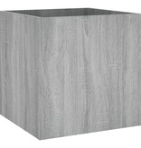 vidaXL Plantenbak 40x40x40 cm bewerkt hout grijs sonoma eiken