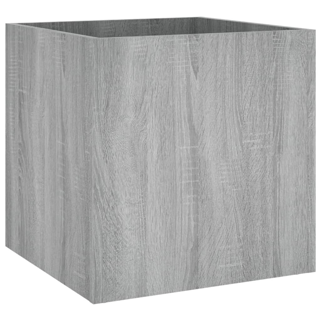 vidaXL Plantenbak 40x40x40 cm bewerkt hout grijs sonoma eiken