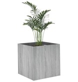 vidaXL Plantenbak 40x40x40 cm bewerkt hout grijs sonoma eiken