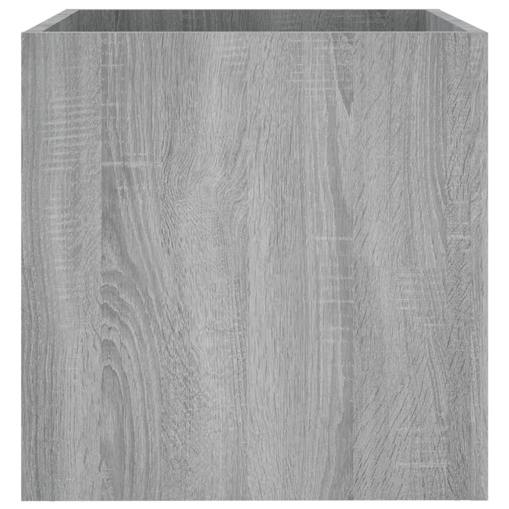 vidaXL Plantenbak 40x40x40 cm bewerkt hout grijs sonoma eiken