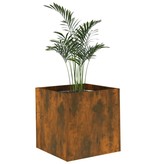 VidaXL Plantenbak 40x40x40 cm bewerkt hout gerookt eikenkleurig
