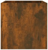 VidaXL Plantenbak 40x40x40 cm bewerkt hout gerookt eikenkleurig