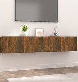 VidaXL Tv-meubelen 2 st 80x30x30 cm bewerkt hout gerookt eikenkleurig