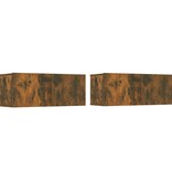VidaXL Tv-meubelen 2 st 80x30x30 cm bewerkt hout gerookt eikenkleurig