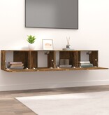 VidaXL Tv-meubelen 2 st 80x30x30 cm bewerkt hout gerookt eikenkleurig