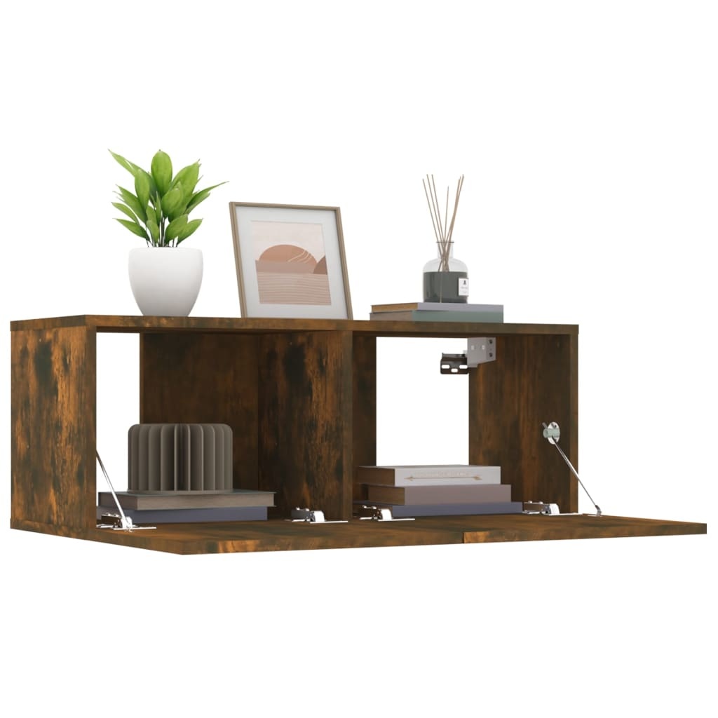 VidaXL Tv-meubelen 2 st 80x30x30 cm bewerkt hout gerookt eikenkleurig