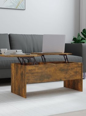 VidaXL Salontafel 102x50,5x46,5 cm bewerkt hout gerookt eikenkleurig