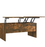 VidaXL Salontafel 102x50,5x46,5 cm bewerkt hout gerookt eikenkleurig