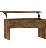 VidaXL Salontafel 80x50,5x52,5 cm bewerkt hout gerookt eikenkleurig
