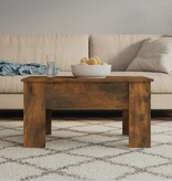 VidaXL Salontafel 79x49x41 cm bewerkt hout gerookt eikenkleurig