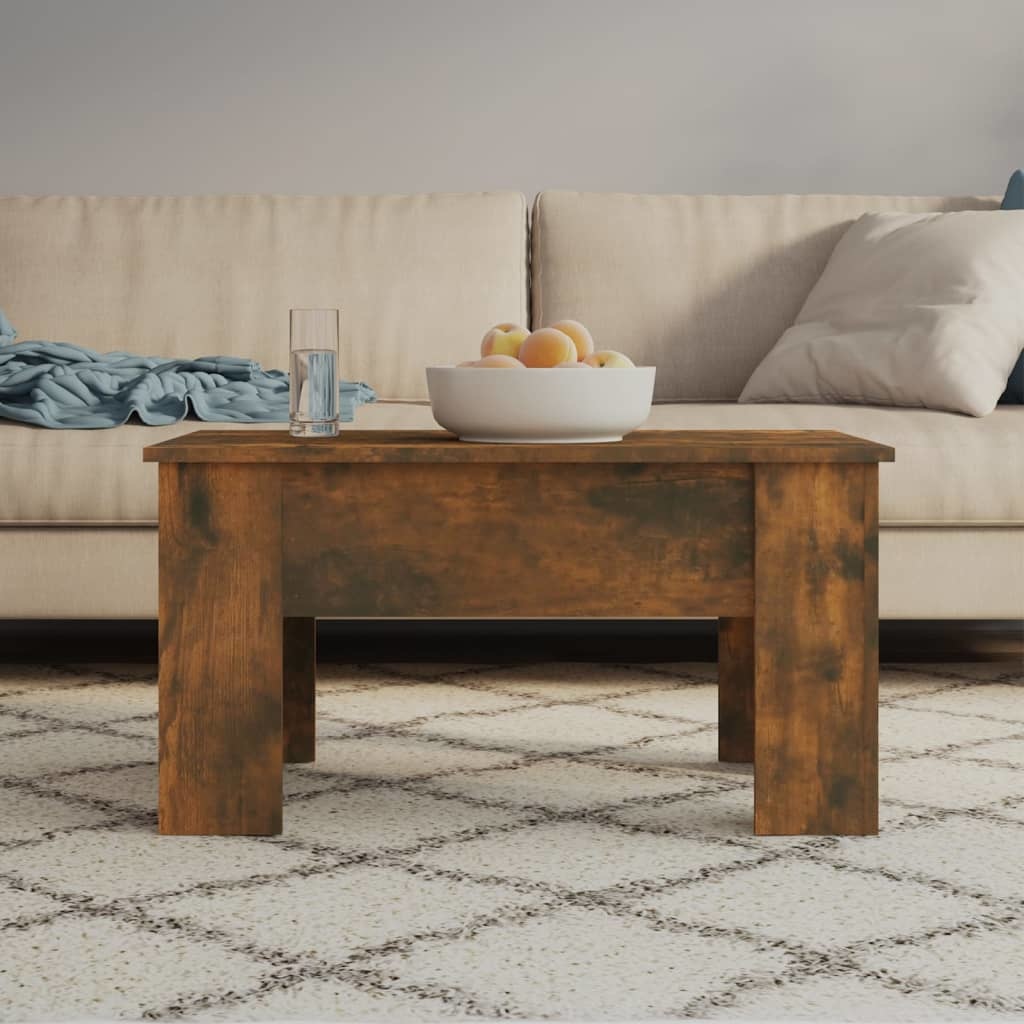 VidaXL Salontafel 79x49x41 cm bewerkt hout gerookt eikenkleurig