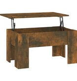 VidaXL Salontafel 79x49x41 cm bewerkt hout gerookt eikenkleurig
