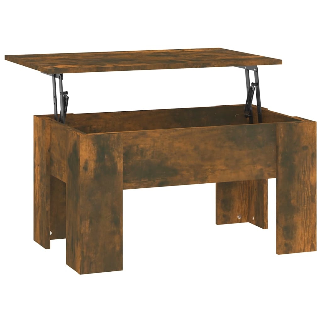 VidaXL Salontafel 79x49x41 cm bewerkt hout gerookt eikenkleurig