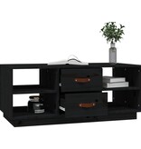 VidaXL Salontafel 100x50x41 cm massief grenenhout zwart