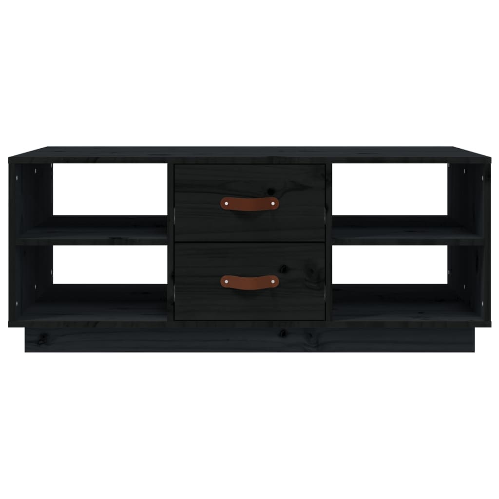 VidaXL Salontafel 100x50x41 cm massief grenenhout zwart