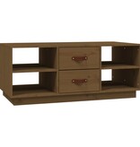 vidaXL Salontafel 100x50x41 cm massief grenenhout honingbruin