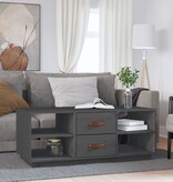 VidaXL Salontafel 100x50x41 cm massief grenenhout grijs