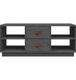 VidaXL Salontafel 100x50x41 cm massief grenenhout grijs