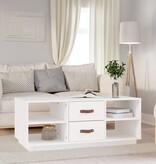VidaXL Salontafel 100x50x41 cm massief grenenhout wit