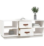 VidaXL Salontafel 100x50x41 cm massief grenenhout wit