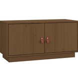 VidaXL Tv-meubel 80x34x40 cm massief grenenhout honingbruin