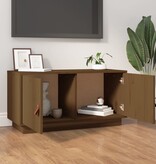 VidaXL Tv-meubel 80x34x40 cm massief grenenhout honingbruin