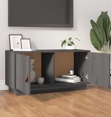 VidaXL Tv-meubel 80x34x40 cm massief grenenhout grijs