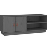 VidaXL Tv-meubel 105x34x40 cm massief grenenhout grijs
