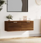 VidaXL Wandkast 100x36,5x35 cm bewerkt hout bruineikenkleurig