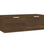 VidaXL Wandkast 100x36,5x35 cm bewerkt hout bruineikenkleurig