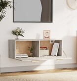 VidaXL Wandkast 100x36,5x35 cm bewerkt hout grijs sonoma eikenkleurig