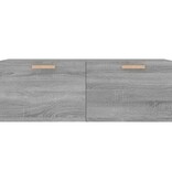VidaXL Wandkast 100x36,5x35 cm bewerkt hout grijs sonoma eikenkleurig