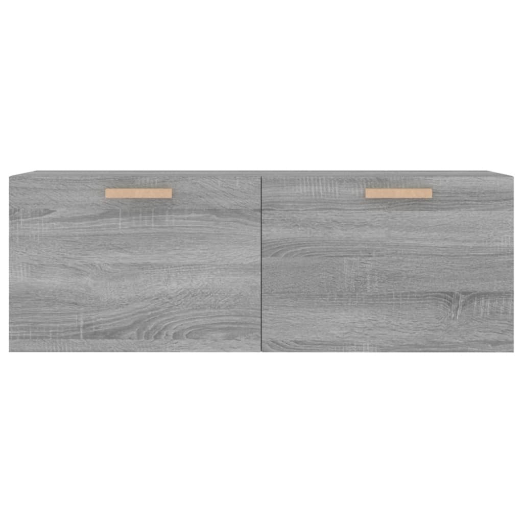 VidaXL Wandkast 100x36,5x35 cm bewerkt hout grijs sonoma eikenkleurig